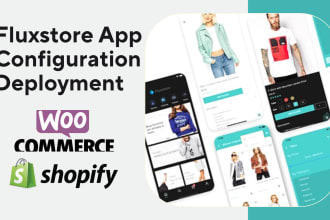 configure fluxstore app and publish it to the play store and app store