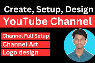 create youtube channel with setup professionally