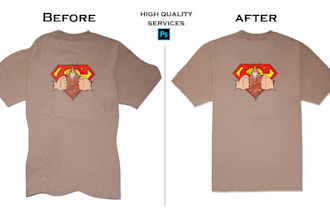 do cloth image editing and retouching