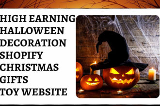 design halloween shopify store black friday website cyber monday website