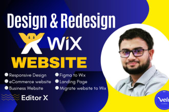 design wix website for dropshipping store or business, customize with velo code