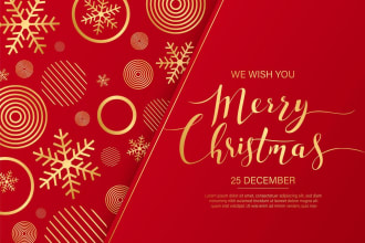 design christmas greetings card for you
