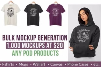 build 3000 product mockups mock ups for your print on demand business