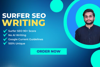 write surfer SEO friendly articles and blog posts