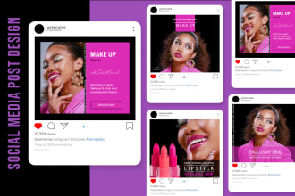 design social media posts, ads, and instagram carousel posts