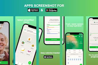 design app screenshots for the app store and google play