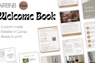 create a custom welcome book for short term rentals or airbnb