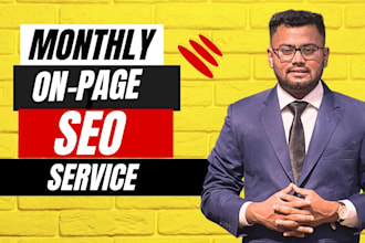 do monthly onpage SEO service with technical optimizations
