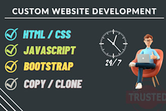 design and develop html, css,js bootstrap responsive website