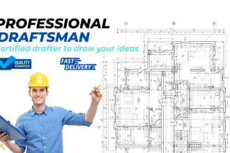 be your professional autocad draftsman