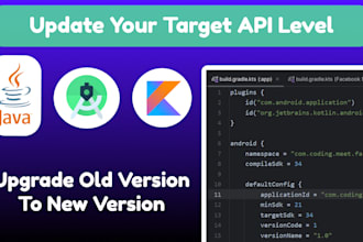 fix bugs, crashes, add features and update to latest sdk 34,35 android apps
