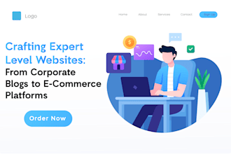 design expert blog business portfolio ecommerce website