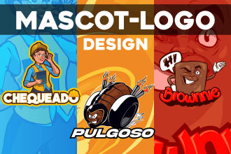 design mascot logo for your online store, youtube, esport team, streamer