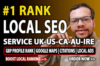 do monthly local SEO service for australia, ireland, usa, ca, uk google ranking