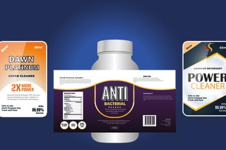 resize, modify, edit and redesign all kind of product label and packaging label