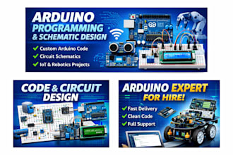 do arduino programming and design schematic circuit
