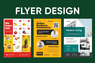 design an event or marketing flyer