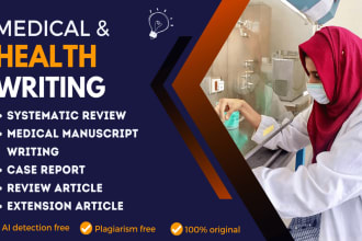do medical manuscript writing, review article, case report and systematic review