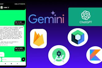 implement chatbot using any ai api in android app