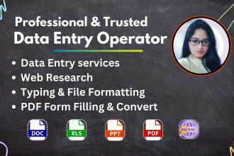 do data entry and copy paste work