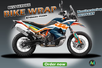 do a professional, bikewrap,motorcycle,street bike wrap