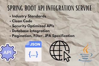 create java spring boot rest API with industry standards
