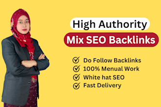 do 200 mixed high authority dofollow SEO backlinks