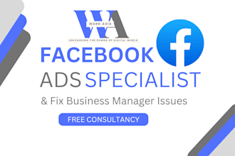 be your facebook advertising specialist and fix meta ads issues