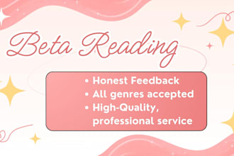 beta read your story, manga, comics