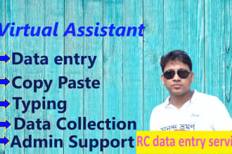 be operator,virtual assistant or personal assistant for copy paste or data entry