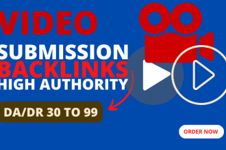 upload video to 100 high authority video submission sites manually