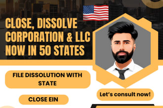 close, terminate, file dissolution, your USA corporation, llc