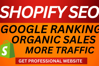 do complete seo of shopify store to increase organic sales