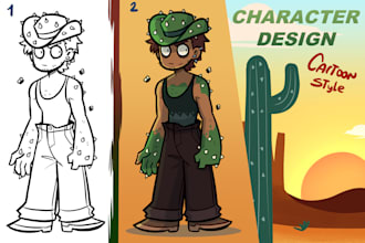 draw character design, fanart and concept art