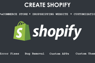 build shopify store and website