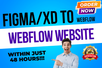 design modern webflow website, wordpress to webflow