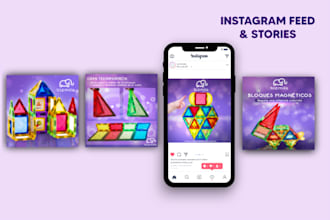 desing profesional instagram posts and stories
