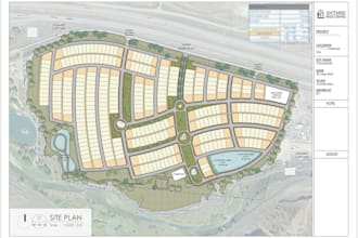 create subdivision site plan in 2d and 3d
