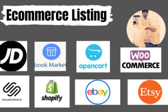 add product listing to squarespace, ebay, opencart, wix, woocommerce, etsy