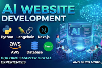 develop ai website, ai chatbot, ai web application,   developer