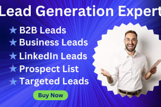 provide b2b lead generation and prospect list building