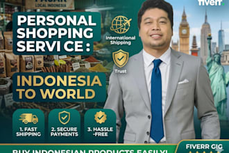 be your personal indonesian shopping agent and ship worldwide