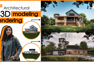 do 3d exterior, interior renders with 3d model in sketchup