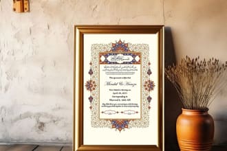 do professional certificate or marriage certificate design