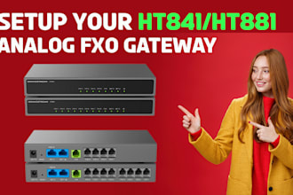 setup your grandstrem ht841 and ht881 analog fxo gateway
