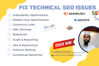 fix technical SEO issues