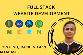 be your full stack website developer with mongodb, express js, react js, node js