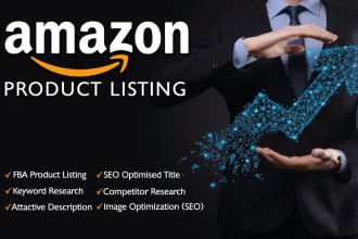 write amazon listing SEO optimized product descriptions