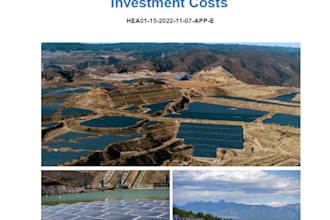 provide estimates of capex of solar pv power projects