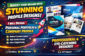 design personal portfolio,company profile and pitch deck